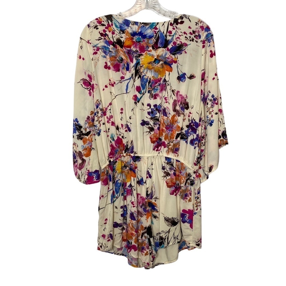 Umgee Floral Cream Romper - Picture 3 of 15